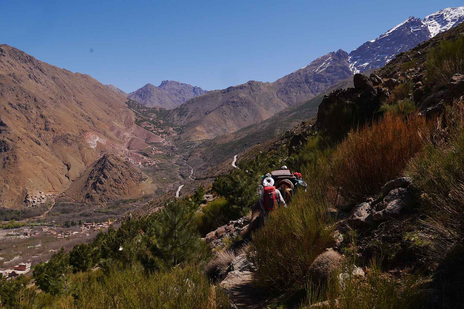 trekking in atlas mountains, Morocco 